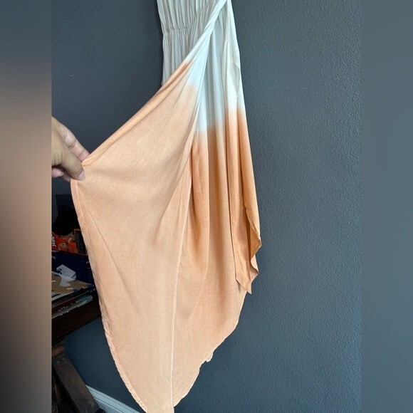 **Beautiful** Zayla Strapless Ombre Jumpsuit Split Leg Cotton Size Small - Picture 6 of 11